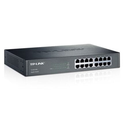 TP-LINK (TL-SG1016D) 16-Port Gigabit Unmanaged  Desktop/Rackmount Switch