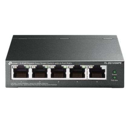 TP-LINK (TL-SG105MPE) 5-Port Gigabit Easy Smart Switch with 4-Port PoE+