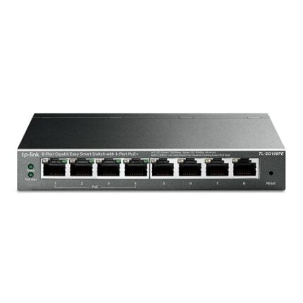 TP-LINK (TL-SG108PE) 8-Port Gigabit Easy Smart Switch with 4-Port PoE+