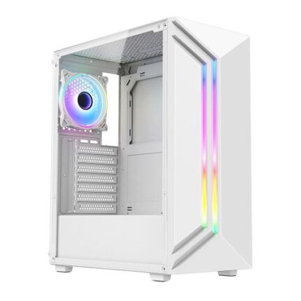 Vida Apollo White ARGB Gaming Case w/ Glass Window