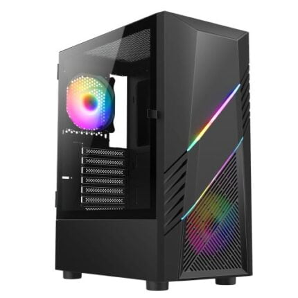 Vida Eos Black ARGB Gaming Case w/ Glass Window