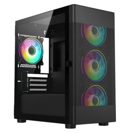 Vida Zephyr Black ARGB Gaming Case w/ Glass Window